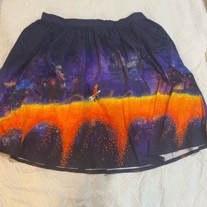 LOUNGEFLY PIXAR STITCH SHOPPE COCO MARIGOLD BRIDGE “SANDY” SKIRT